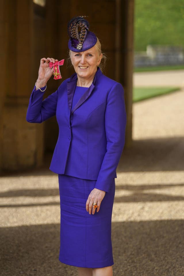 Angela Owen with her OBE