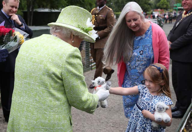 Queen Elizabeth II visits Gorgie City Farm