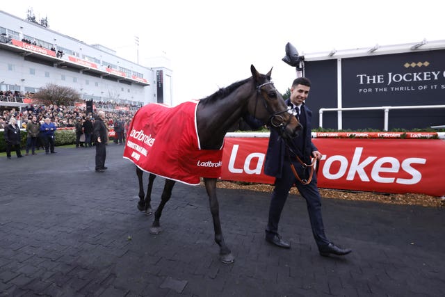 Constitution Hill parades after his big-race win 