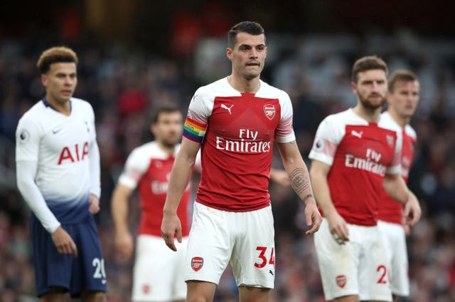 Xhaka lost the Arsenal captaincy after an unsavoury incident with supporters earlier in the season. 