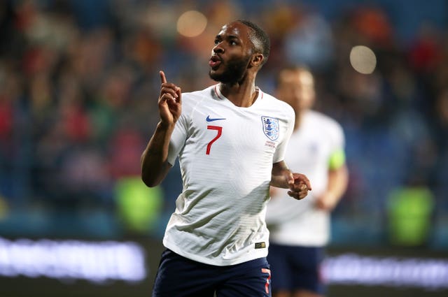 Raheem Sterling scored England's fifth goal against Montenegro