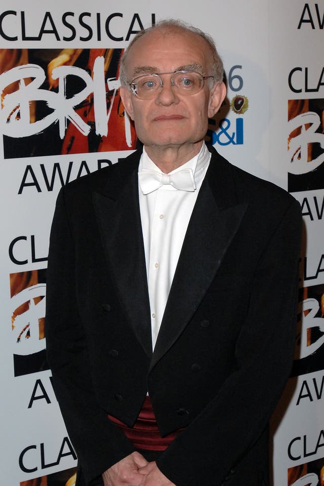 John Rutter during the Classical Brit Awards, at the Royal Albert Hall, central London.