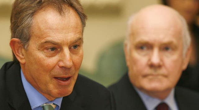 Tony Blair with John Reid