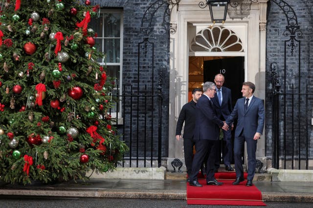 The leaders of Britain, France, Germany and Ukraine met at No 10