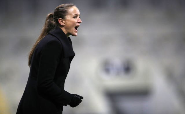 Casey Stoney was appointed as Manchester United's Women boss last summer (Nick Potts/PA).