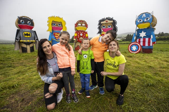 Superhero hay bales