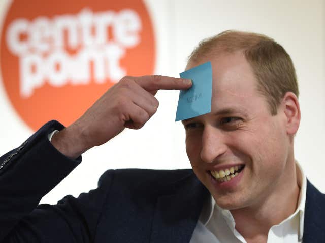 The Duke of Cambridge is patron of the Centrepoint homeless (Eddie Mulholland/The Telegraph/PA)