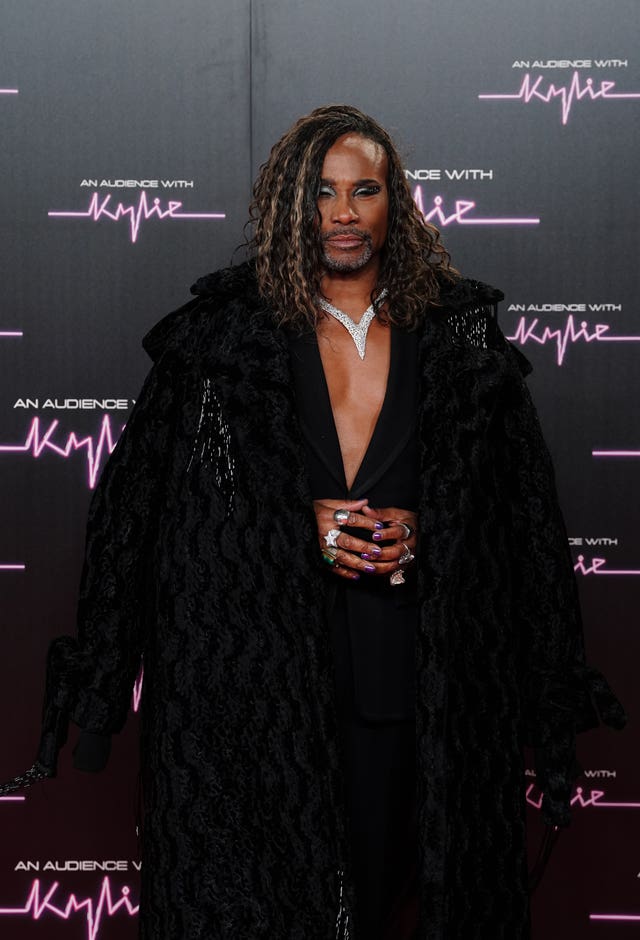 Billy Porter attending An Audience With Kylie at the Royal Albert Hall in central London