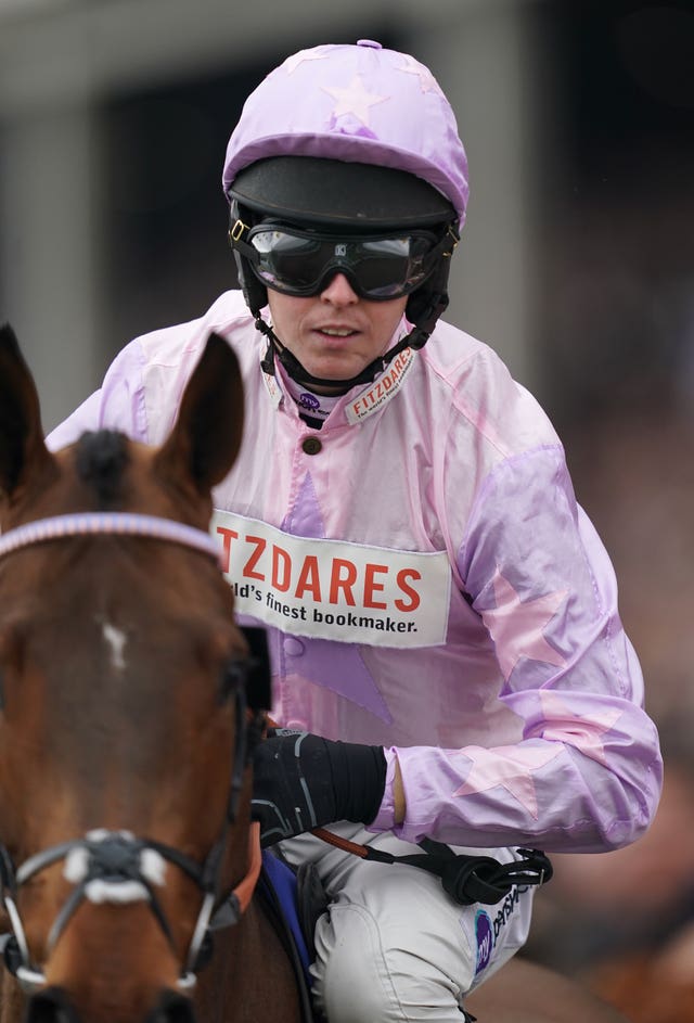 Tellherthename heading to post at the Cheltenham Festival 
