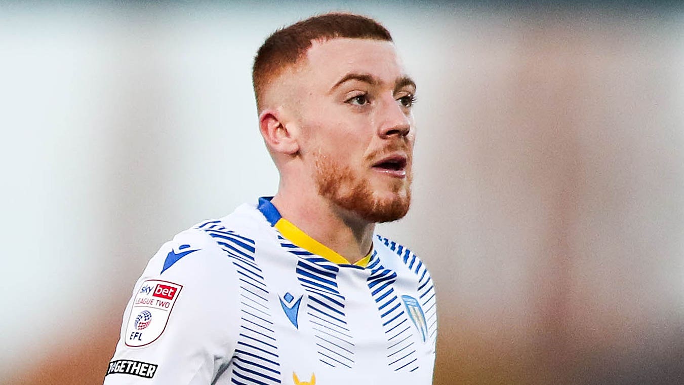 Arthur Read was on target for Colchester in the first half (Rhianna Chadwick/PA)
