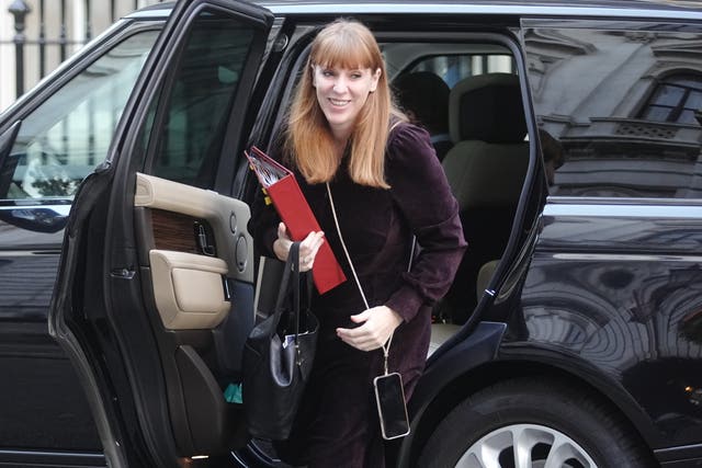 Deputy Prime Minister Angela Rayner getting out of a car 