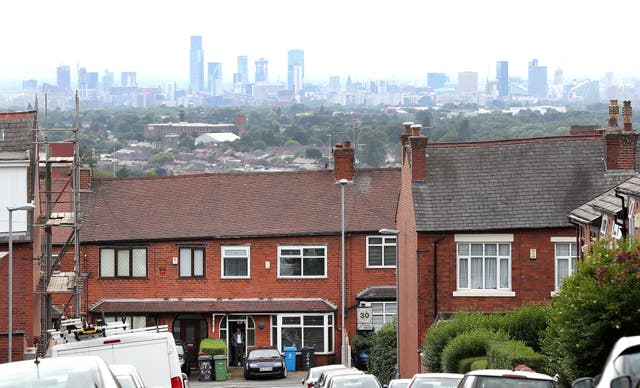 The Manchester skyline viewed from Oldham (Martin Rickett/PA)