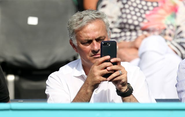 Jose Mourinho was an interested spectator at Queen's on Saturday 
