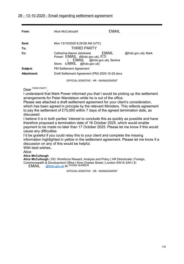 Lord Peter Mandelson – Epstein files scandal