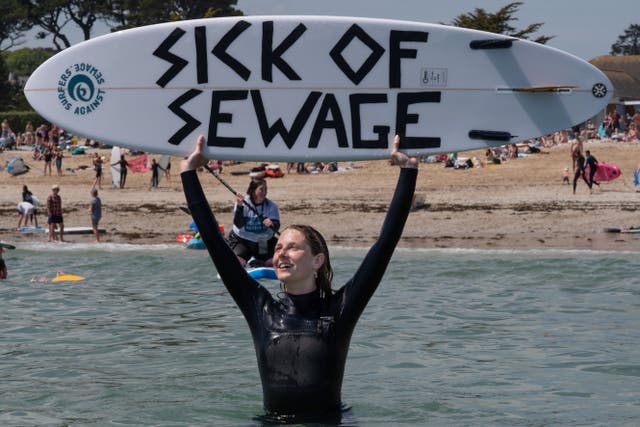 Surfers Against Sewage protest