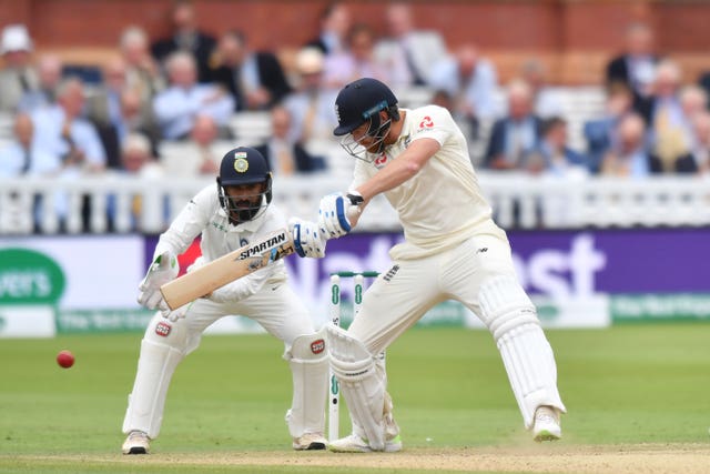 Jonny Bairstow tucks the ball away behind square