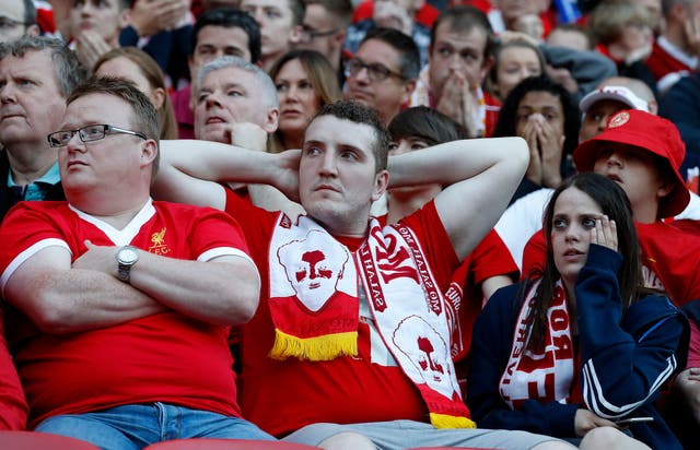 It was a disappointing day for Liverpool fans in Kiev