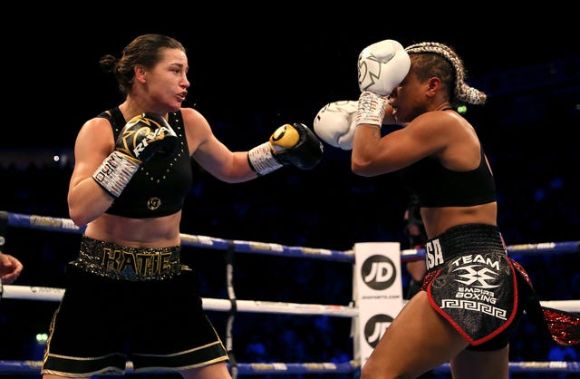 Katie Taylor, left, made 11 appearances for the Republic of Ireland women's football team 