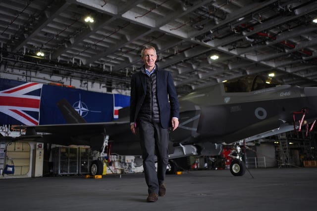 Dan Jarvis visit to HMS Prince of Wales