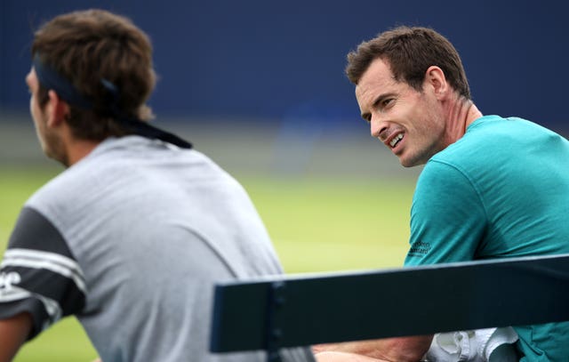 Andy Murray (right) and Cameron Norrie have been known to make fun of each other