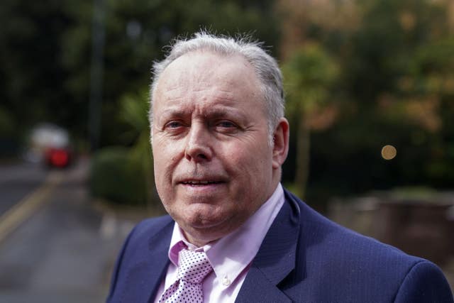 Football agent Willie McKay leaves Dorset Coroner’s Court in Bournemouth after giving evidence (Steve Parsons/PA)