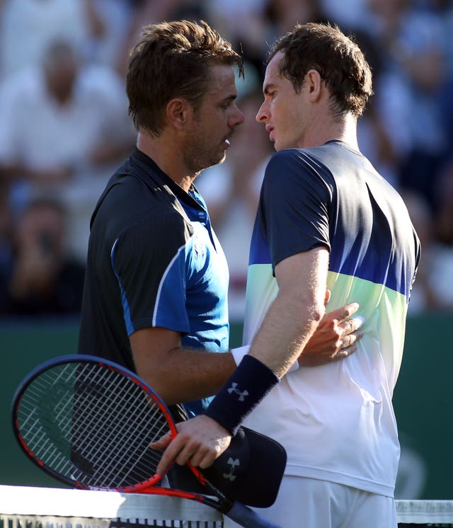 Andy Murray, right, and Stan Wawrinka