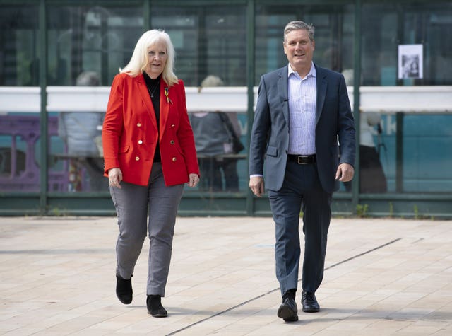 Baroness Taylor and Keir Starmer