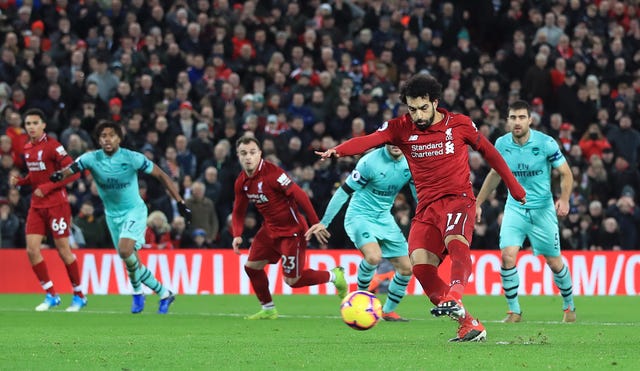 Mohamed Salah scores Liverpool's fourth