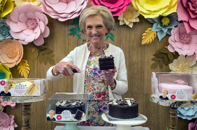 Mary Berry cake launch