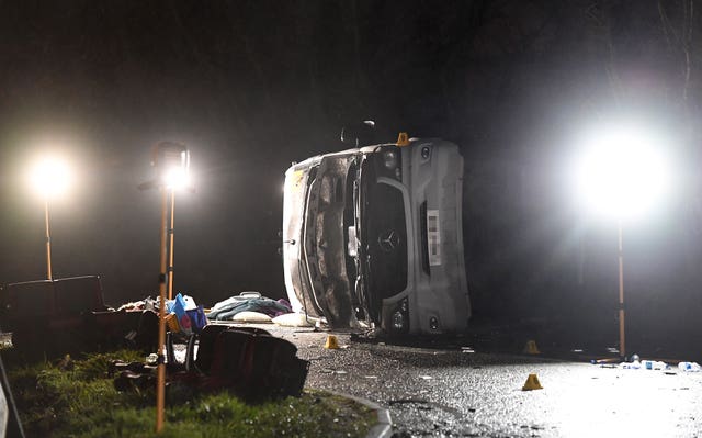 Bluntisham minibus crash