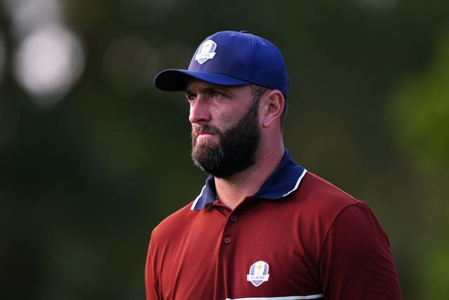 Jon Rahm pictured at the 2025 Ryder Cup