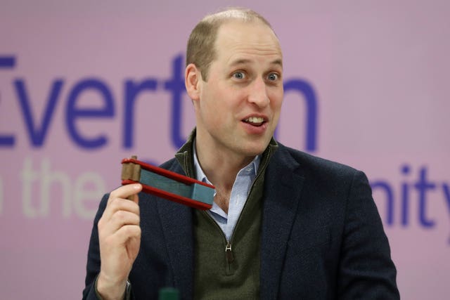 The Duke of Cambridge visits Everton in the Community