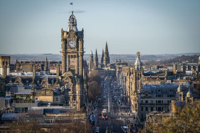 The Edinburgh skyline