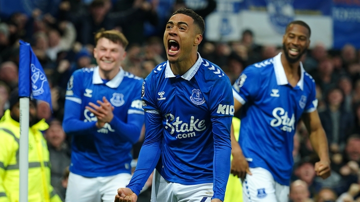 Lewis Dobbin wrapped up Everton’s victory (Peter Byrne/PA)