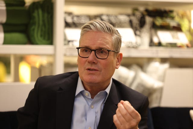 Sir Keir Starmer speaking