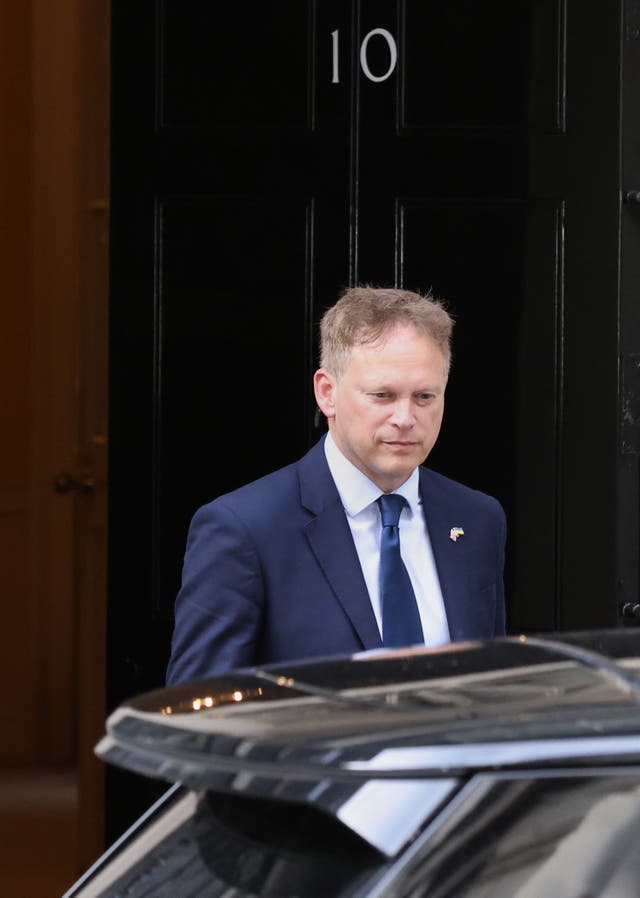 Transport Secretary Grant Shapps leaves 10 Downing Street