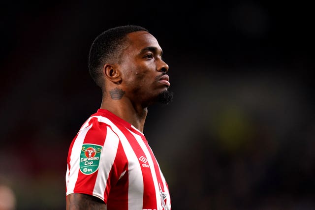 Brentford striker Ivan Toney