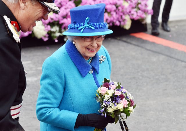 The Queen at Tweedbank, on the day she becomes Britain’s longest reigning monarch (Owen Humphreys/PA)