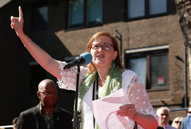 Kensington MP Emma Dent Coad does not want to be represented at the Grenfell Tower inquiry by legal team acting for the council (Yui Mok/PA)