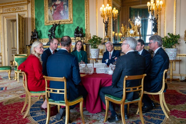 Prince and Princess of Wales host Norwegian royals