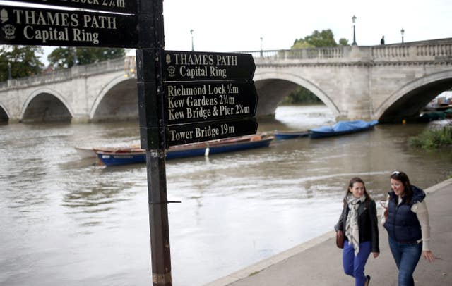 People walking in Richmond in London