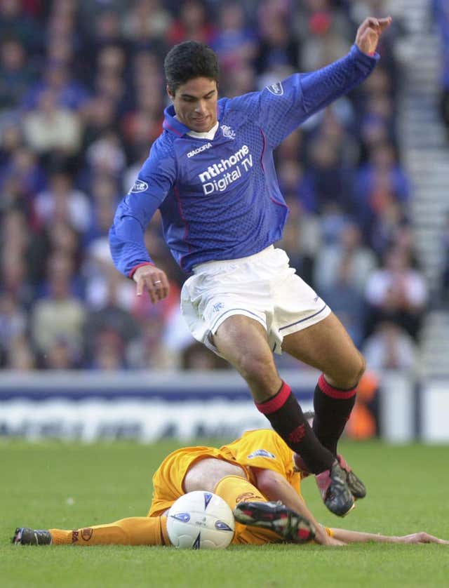 Arteta began his career in his native Spain, playing for the Barcelona B and C sides and then Paris St Germain before joining Rangers in 2002, aged 20 