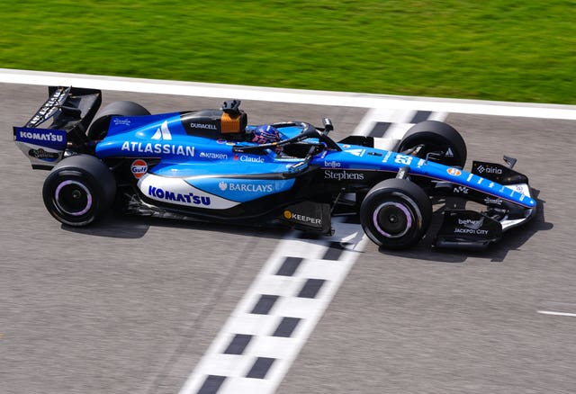 Alex Albon drives for Williams