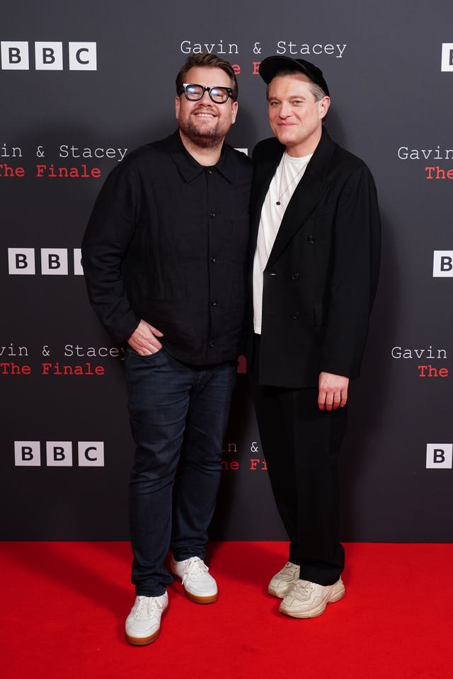 James Corden and Matthew Horne at the Gavin and Stacey: The Finale premiere