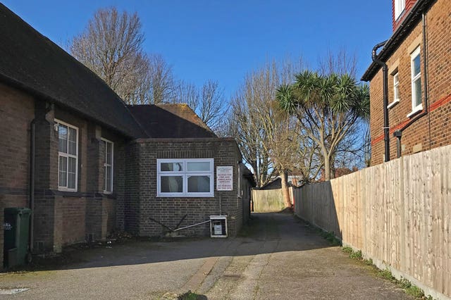 The driveway leading to the 3rd Hove Scout Group hut 
