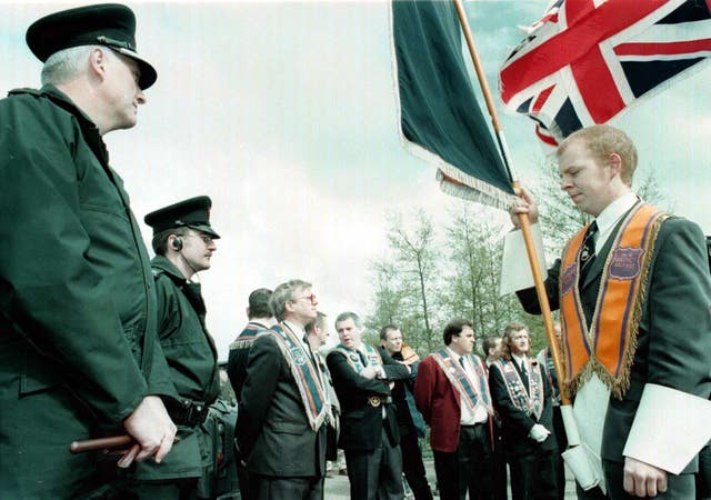 ULSTER Orangemen blockade