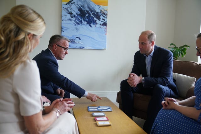 The Duke of Cambridge meets Derek Wilson