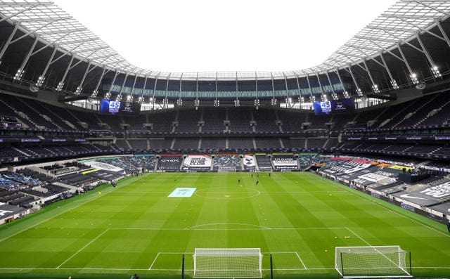 Tottenham's new stadium was fitted with rail seats