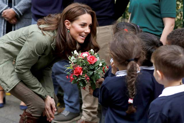 The Duchess of Cambridge visit to school