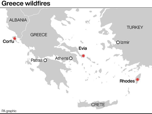 Greece wildfires